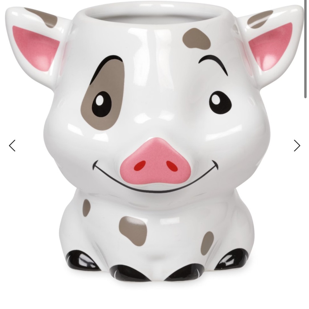 Disney Store Authentic Pua Pig Moana Coffee Mug Tea Cup Figural holds 11oz 3D